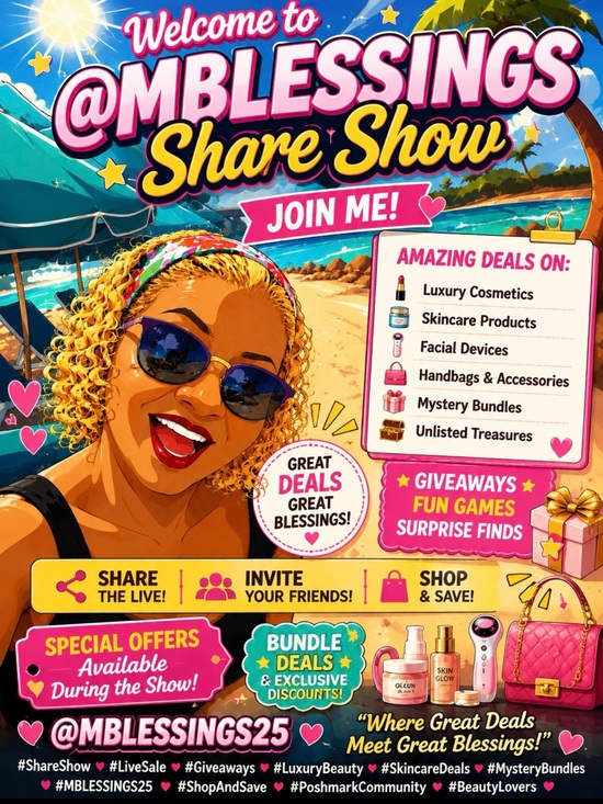 Other - Share Show Beach Party COME ON IN 💵💵SHOP THE TRAY💲💲 EARN SPOTS ON THE TRAY